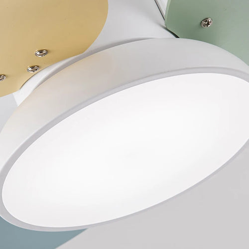 Modern LED ceiling fan pendant with remote control - vue 7 sur 8