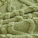 Soft and warm plain polar fleece flannel throw