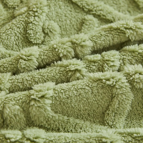 Soft and warm plain polar fleece flannel throw - vue 6 sur 7