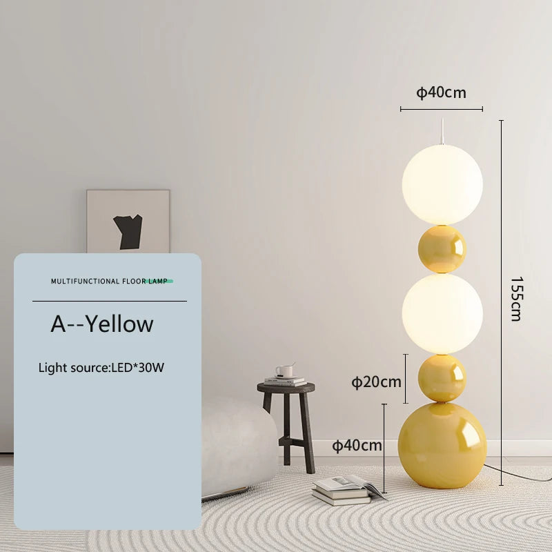 Creative cream nordic floor lamp for modern interior decoration