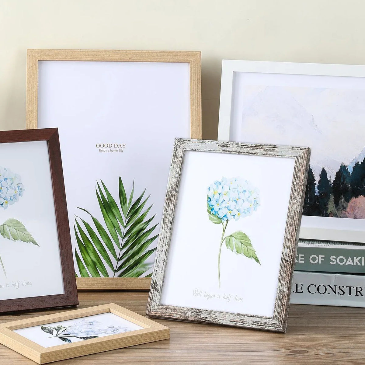 Wooden hanging photo frame for decor and gifts