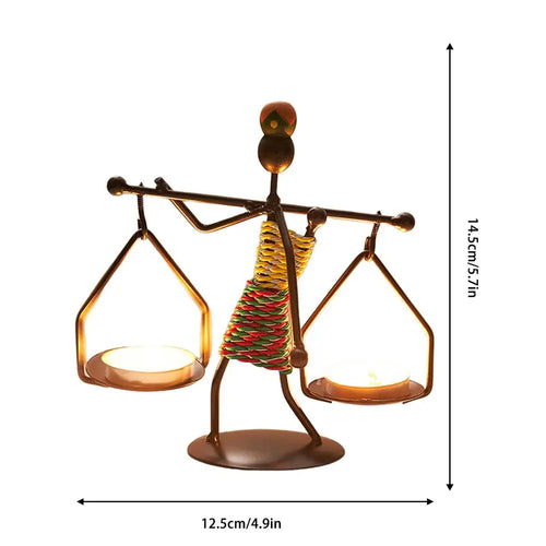 Creative iron candle holder for wedding and Christmas decoration - vue 12 sur 22