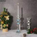 Geometric crystal candle holder for modern and romantic decoration