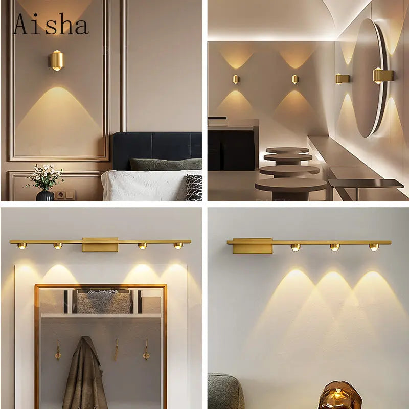 Luxury copper wall light for elegant interior decoration