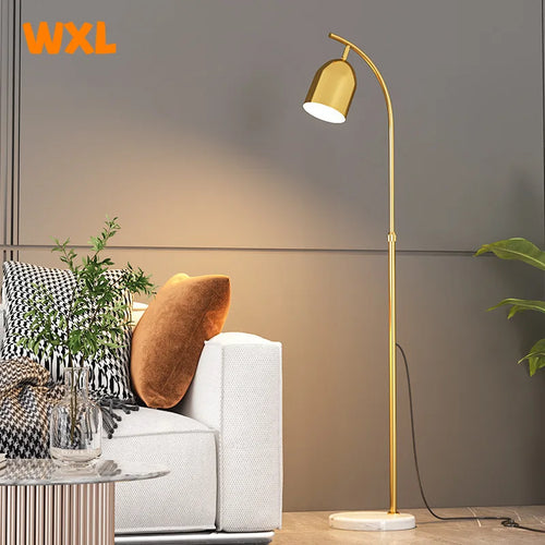 Modern LED floor lamp with adjustable lighting nordic design - vue 6 sur 8
