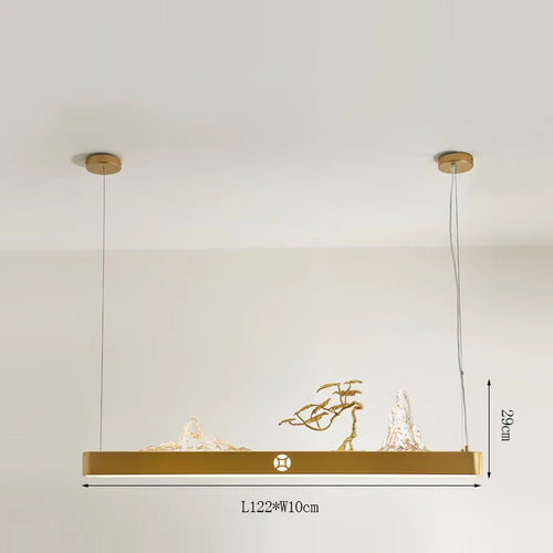Chinese wooden pendant light for a zen and economical atmosphere - vue 15 sur 16