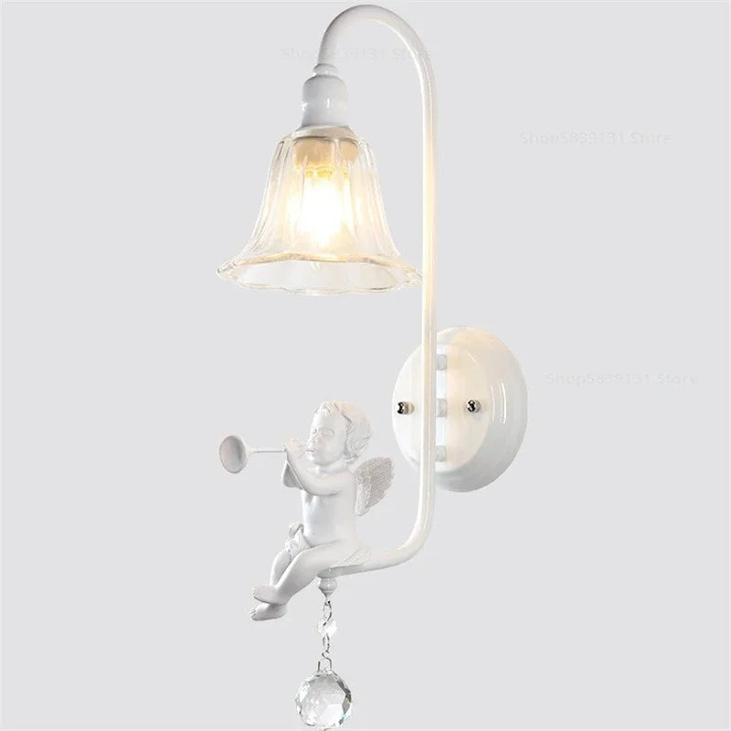 Modern resin decorative angel wall light - vue 11 sur 12