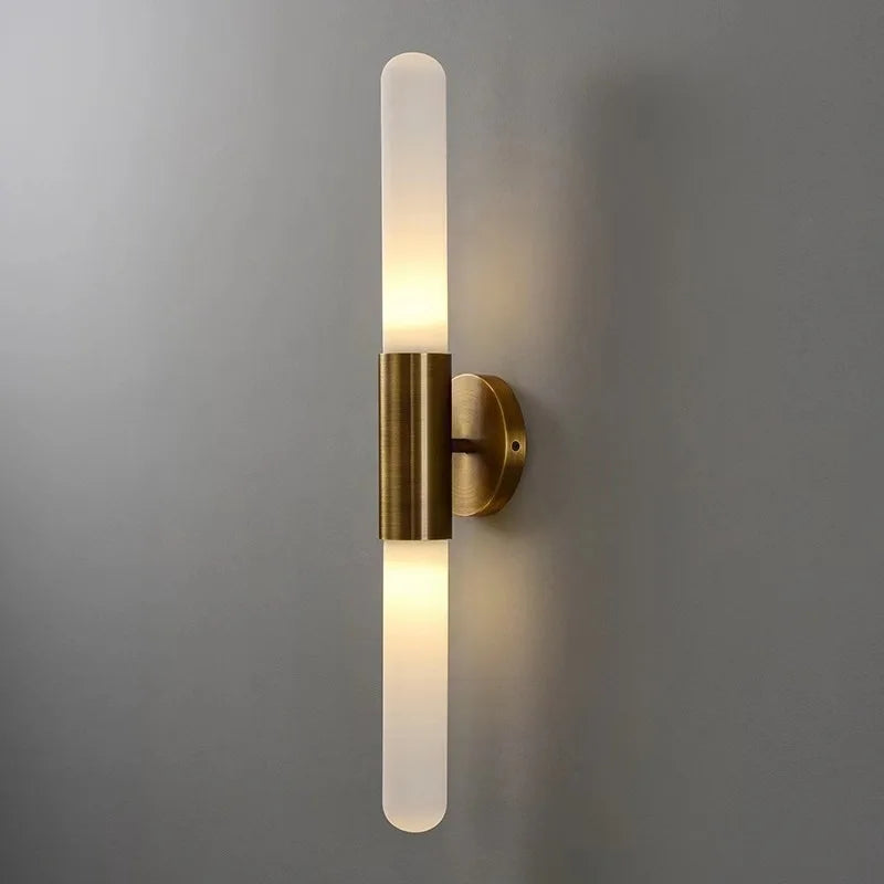 Modern decorative gold glass wall light