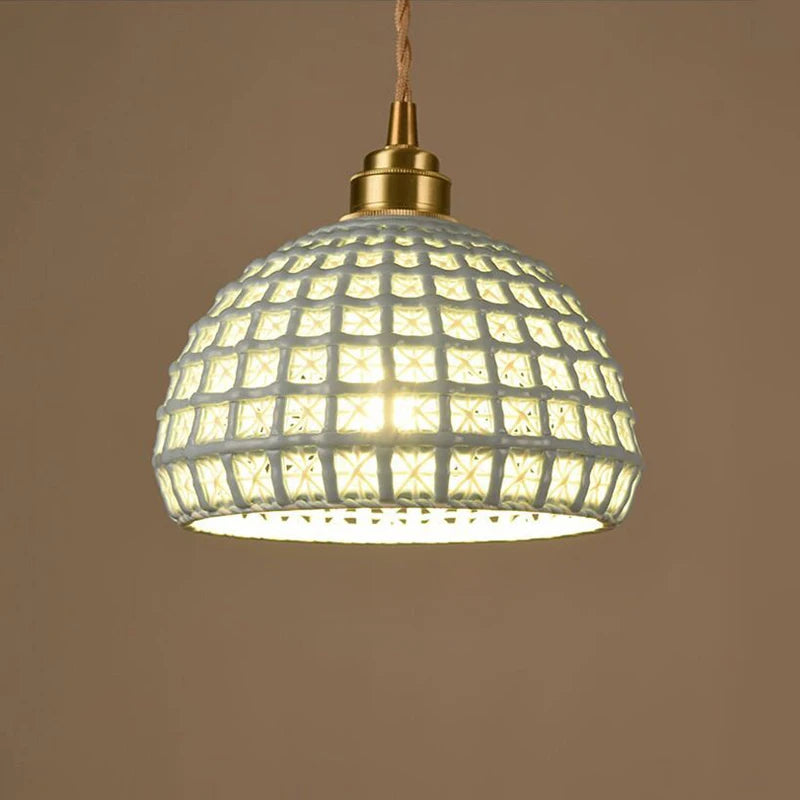 Nordic ceramic pendant light luminaria lighting - vue 4 sur 9
