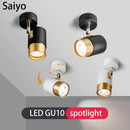 LED GU10 rotatable surface mounted spotlights