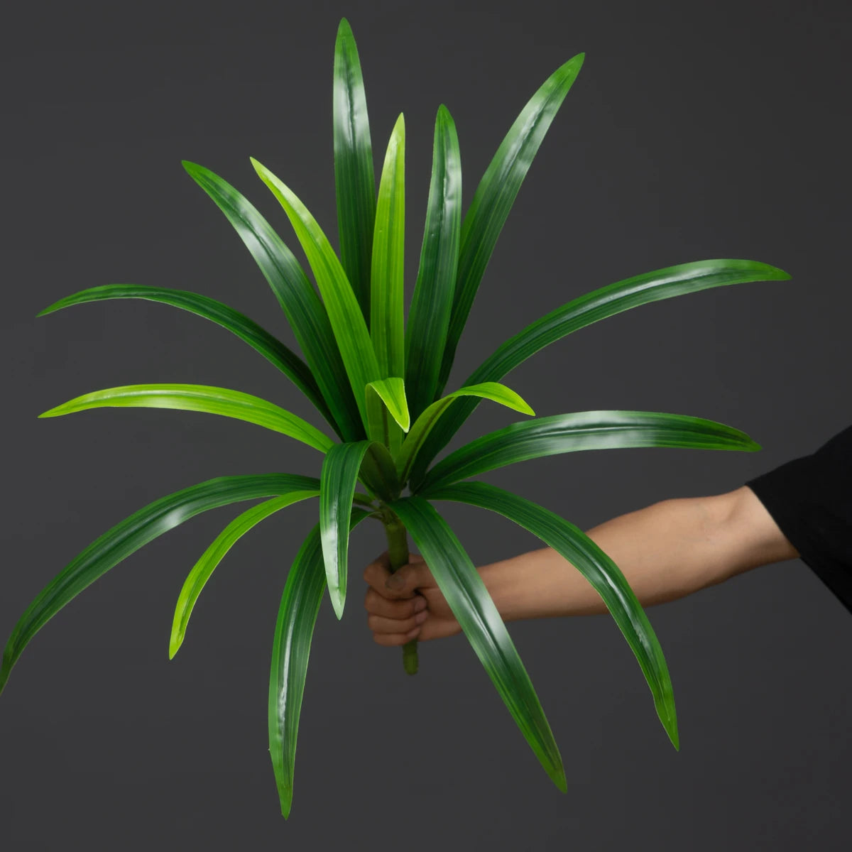 Large artificial orchid leaves plant for interior decoration - vue 9 sur 9
