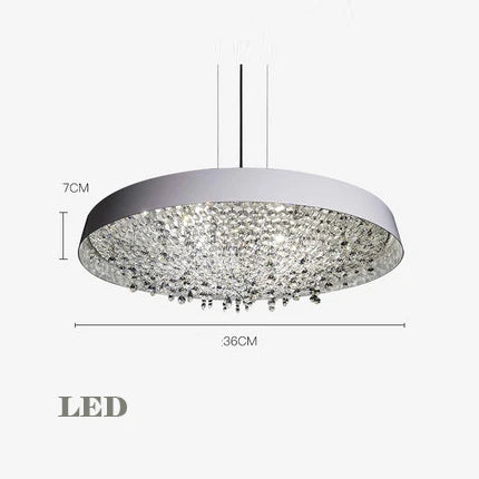 Modern black and white crystal chandelier for interior decor - vue 10 sur 12