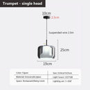 Multi-head glass pendant light for modern interiors