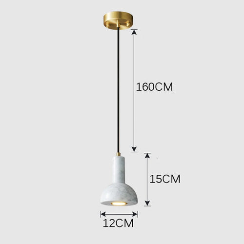 Creative retro pendant lamp in flashlight shape - vue 6 sur 8