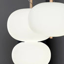Nordic glass chandelier with LED pendant for decoration