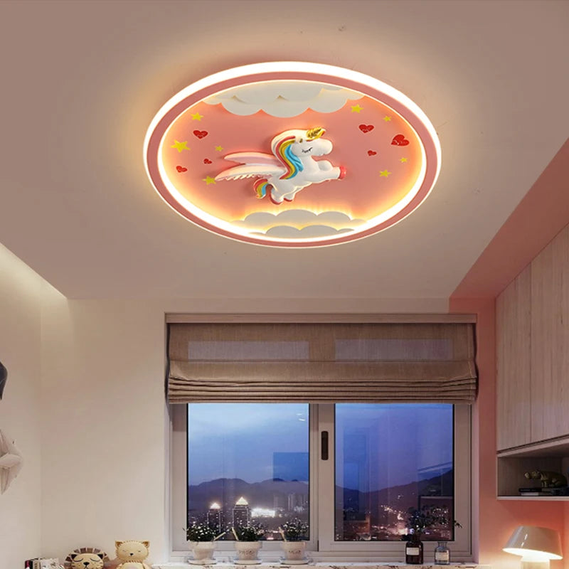 Creative LED ceiling light for children's room decor - vue 4 sur 8