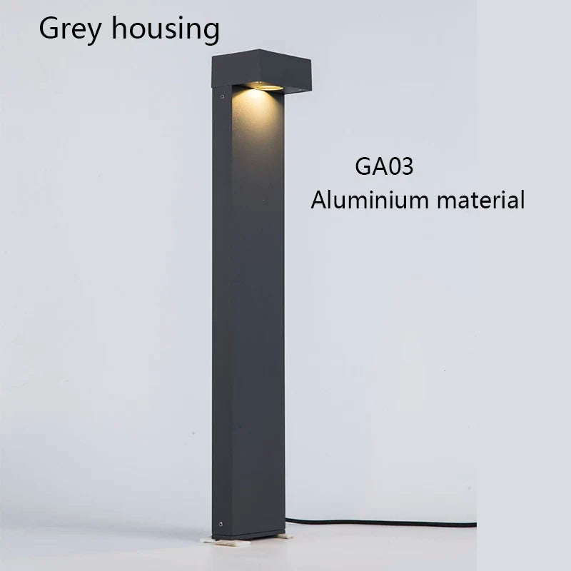 Modern aluminium outdoor garden and path light