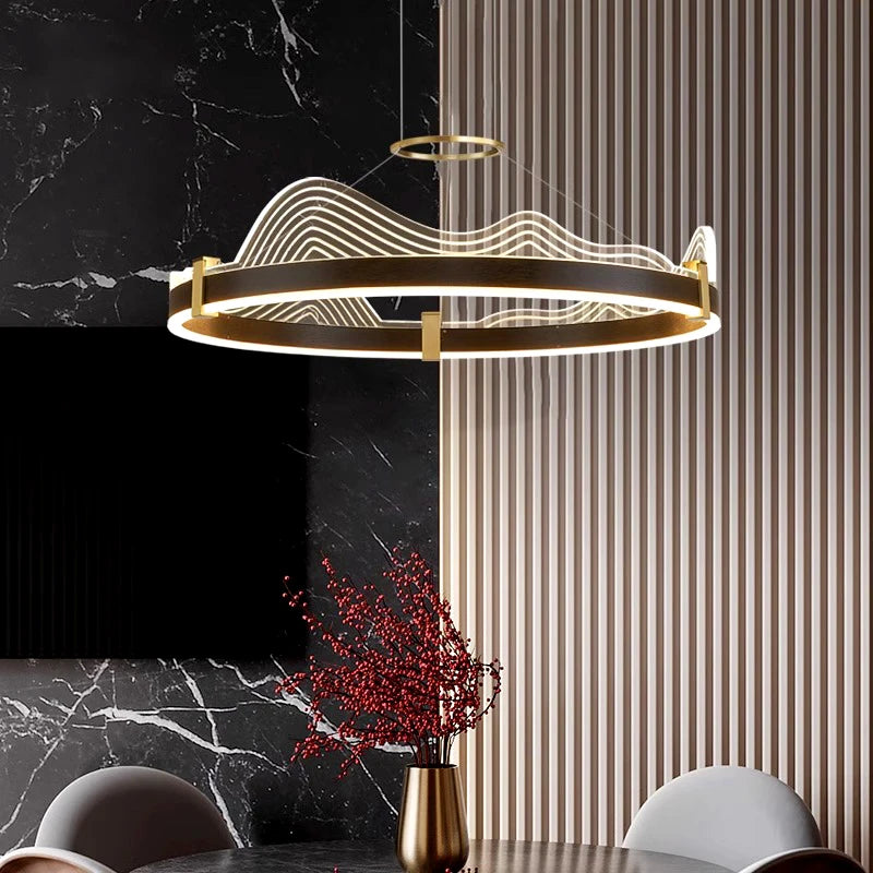 Modern pendant light for stylish interior lighting - vue 5 sur 17