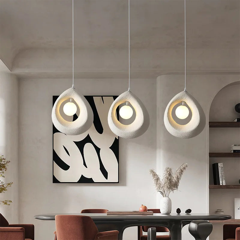 Creative Japanese LED chandelier for artistic interior decoration