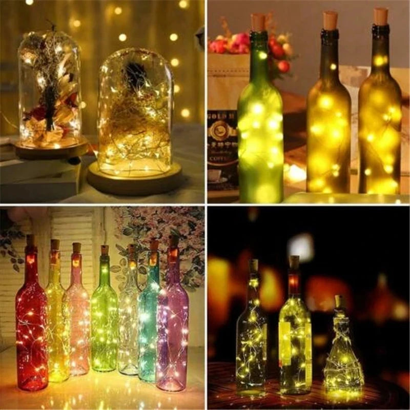Copper wire LED string lights for festive decoration - vue 6 sur 14