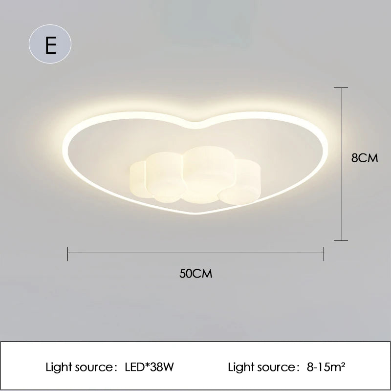 Minimalist and cosy LED cloud ceiling light for children's room