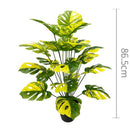 Artificial plants with large decorative leaves for indoors and offices