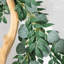 Artificial eucalyptus vine silk plant for indoor and outdoor decoration
