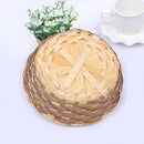 wicker and bamboo fruit and snack storage basket
