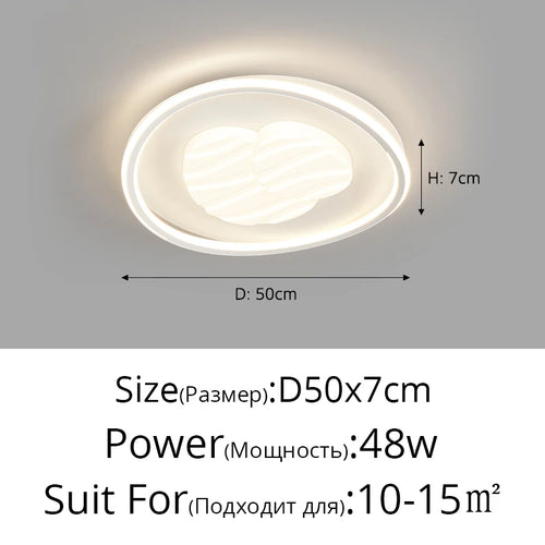 Modern rectangular ceiling light for indoor and outdoor lighting - vue 9 sur 10