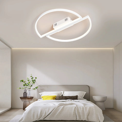 Modern LED chandelier for elegant lighting in your home - vue 5 sur 9