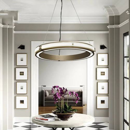 Modern iron pendant light for elegant interior decor - vue 3 sur 7