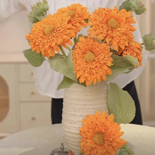 Artificial double petal retro sunflowers for interior decoration - vue 4 sur 10