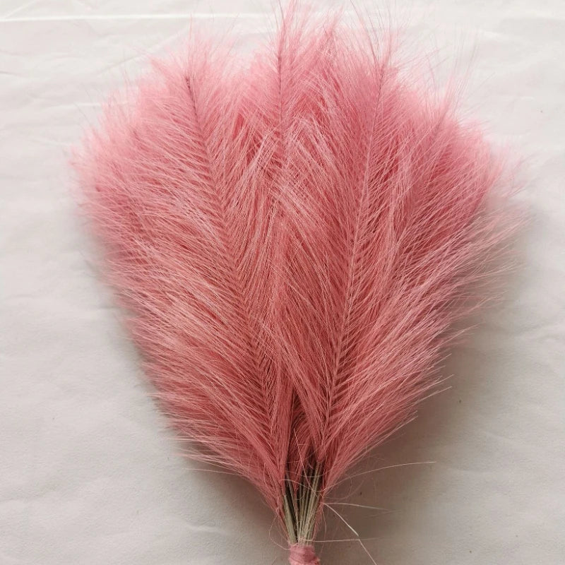 Set of 10 artificial pampas grass bouquets for interior decoration - vue 15 sur 17