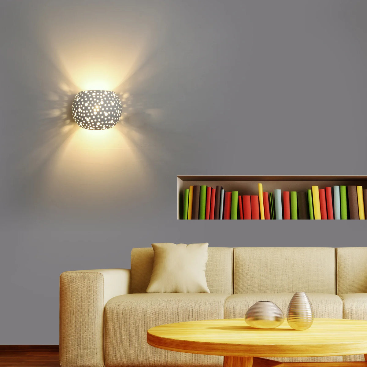Modern creative decorative gypsum wall light