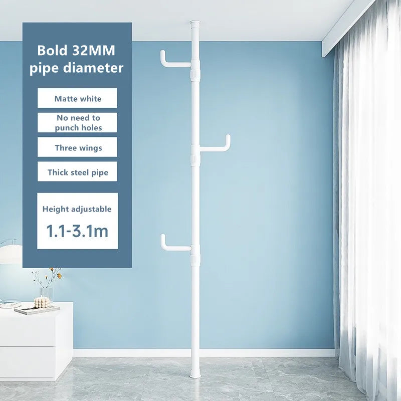 vertical clothes storage rack for home - vue 6 sur 12