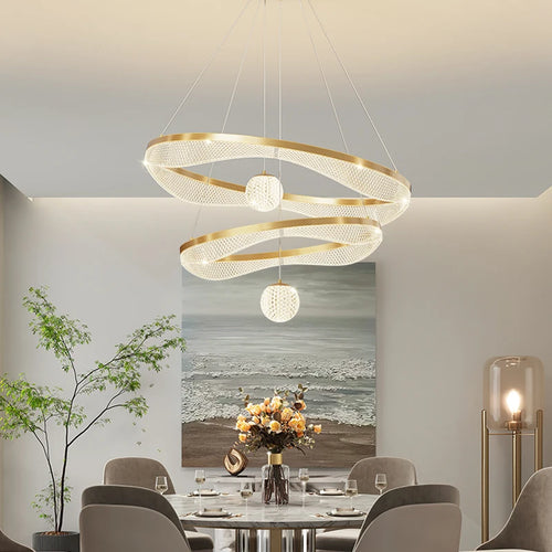 Modern LED pendant light for elegant indoor lighting - vue 6 sur 22