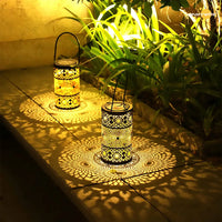 Retro solar lantern garden light LED outdoor decorative courtyard lamp