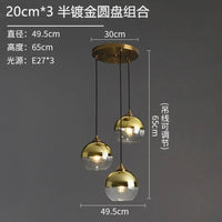 Nordic designer glass chandelier for interior decoration