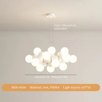 Modern iron LED chandelier for interior decoration