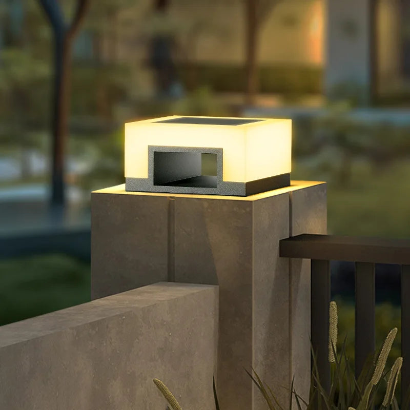 Waterproof LED solar lamp for outdoor and garden