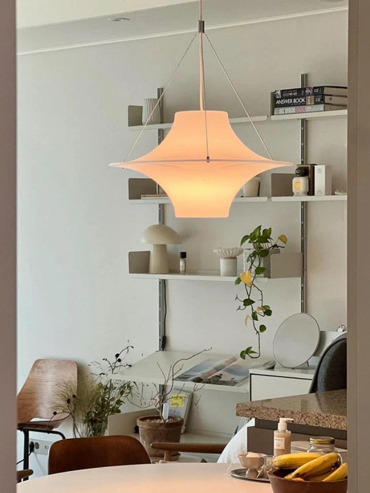 Minimalist UFO acrylic pendant light for various spaces