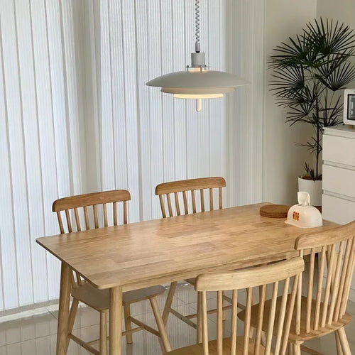 Modern adjustable pendant light with adjustable lifting and telescopic capabilities, dining room, living room, indoor decoration - vue 5 sur 12