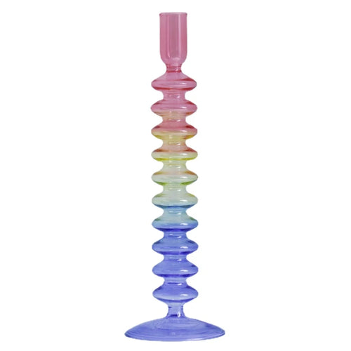 Glass candlestick holder for party and wedding decorations - vue 12 sur 16