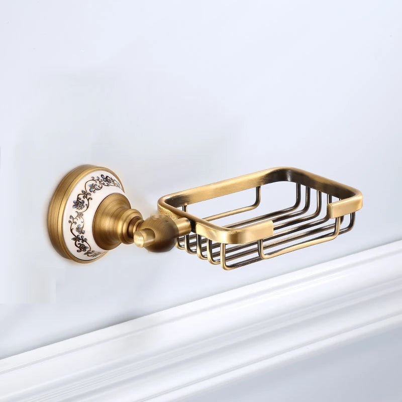 solid brass retro bathroom accessory sets