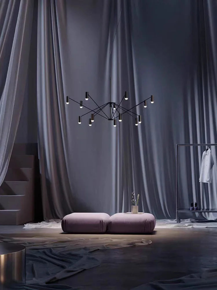 Modern designer chandelier for elegant indoor lighting - vue 5 sur 8
