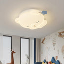 Cute nightcap bear children's ceiling light for bedroom, romantic warm nursery cartoon decor