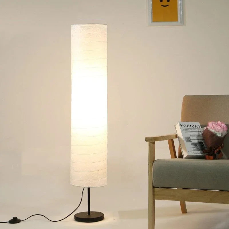 Nordic holmo design paper floor lamp on stand