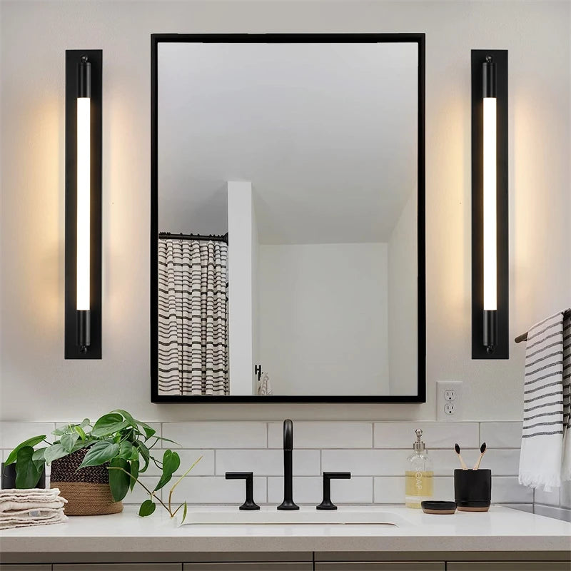 Modern cylindrical LED wall light for home decoration - vue 6 sur 9