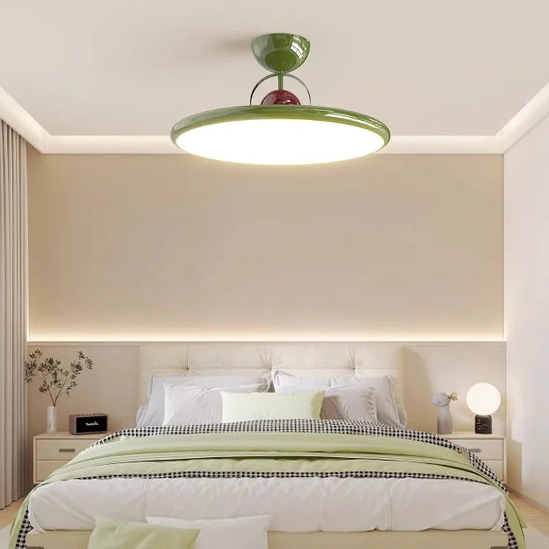 Nordic iron LED ceiling light with flying saucer design indoor decorative fixture