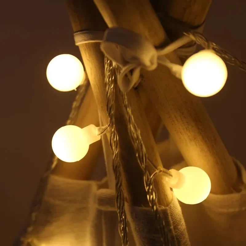 Waterproof LED string lights for outdoor garden and wedding decoration - vue 3 sur 9